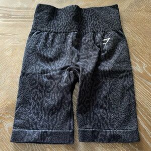 GYMSHARK ANIMAL PRINT ADAPT BIKER SHORTS